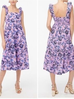 J Crew Floral Dress Size 0P